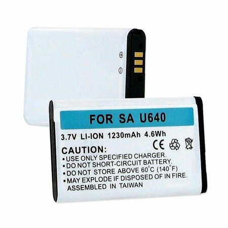 EMPIRE 3.7V Samsung SCH-U640 Li-ion 1230 mAh Battery - 4.55 watt BLI-1035-1